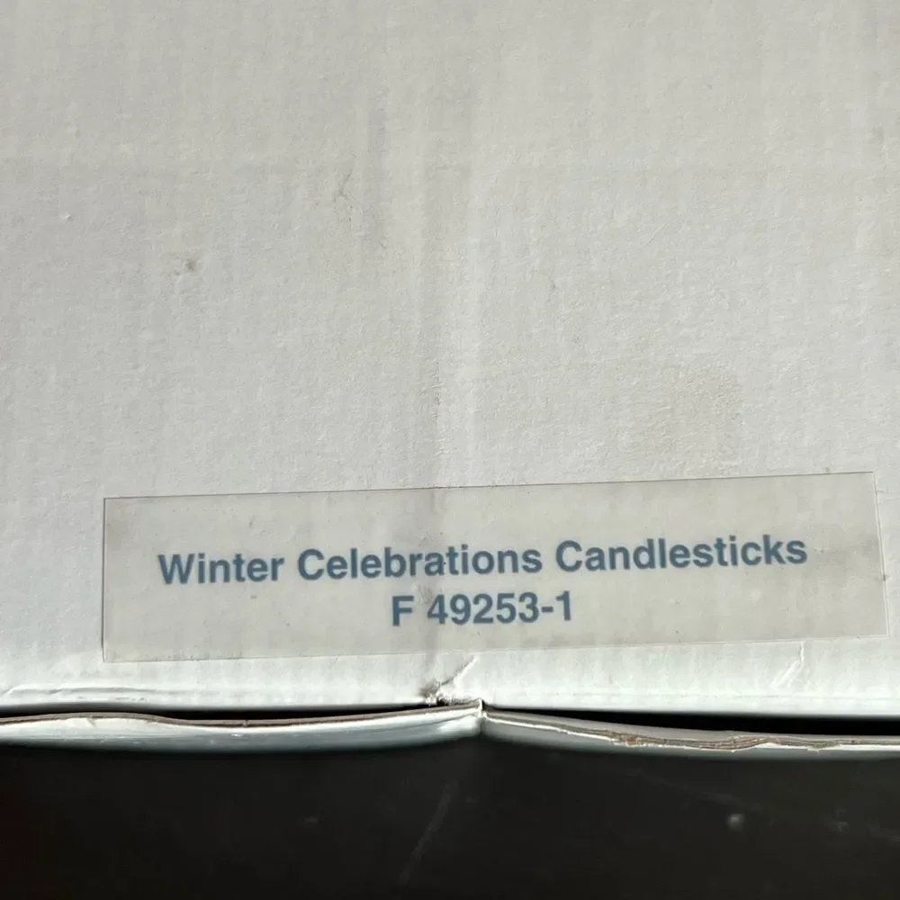 Marquis Waterford winter celebration crystal candle sticks nwt - Picture 4 of 10